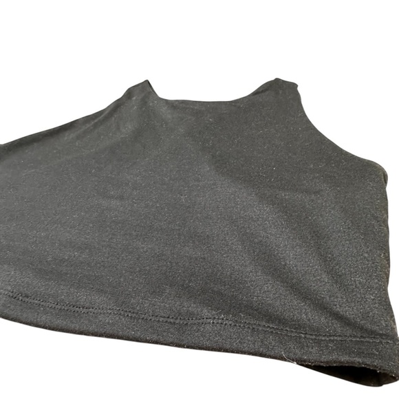 Maurices Black L Crop Racerback Tank Top - Picture 3 of 5